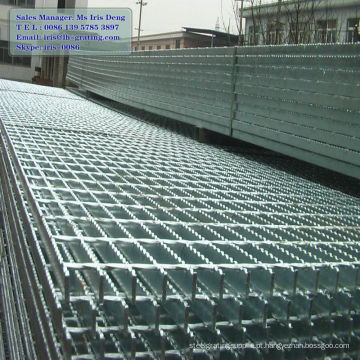 Grades de barras planas galvanizadas a quente, grades de barras galvanizadas, grades de barras de metal galvanizado